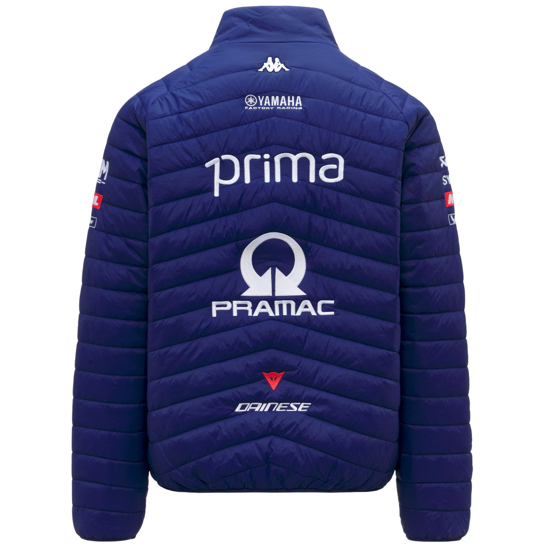 Veste matelassée bleue pour homme, coupe classique, idéale pour la moto main