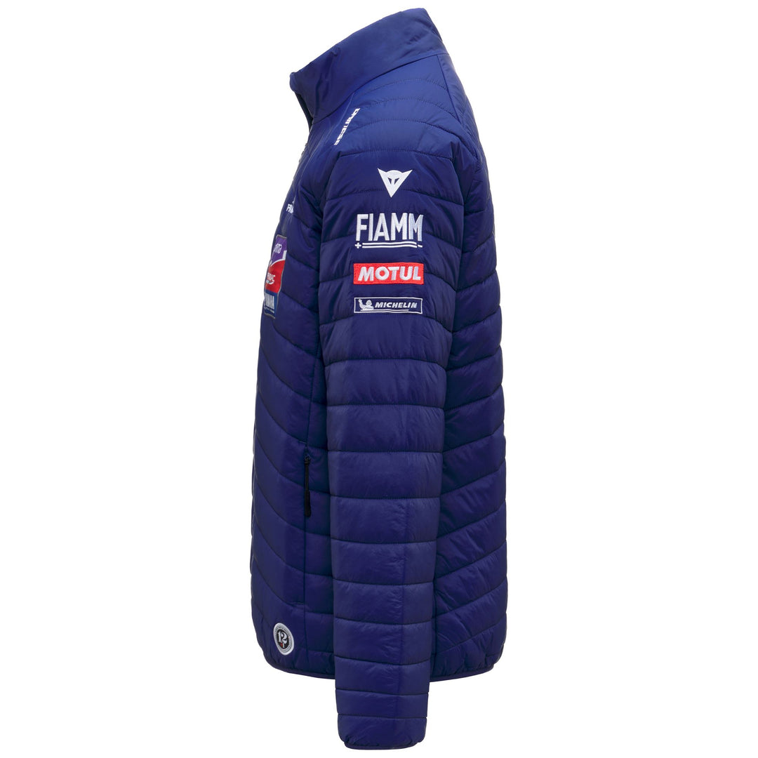 Blue Men's Regular Fit Quilted Padded Jacket for Motorcycling main