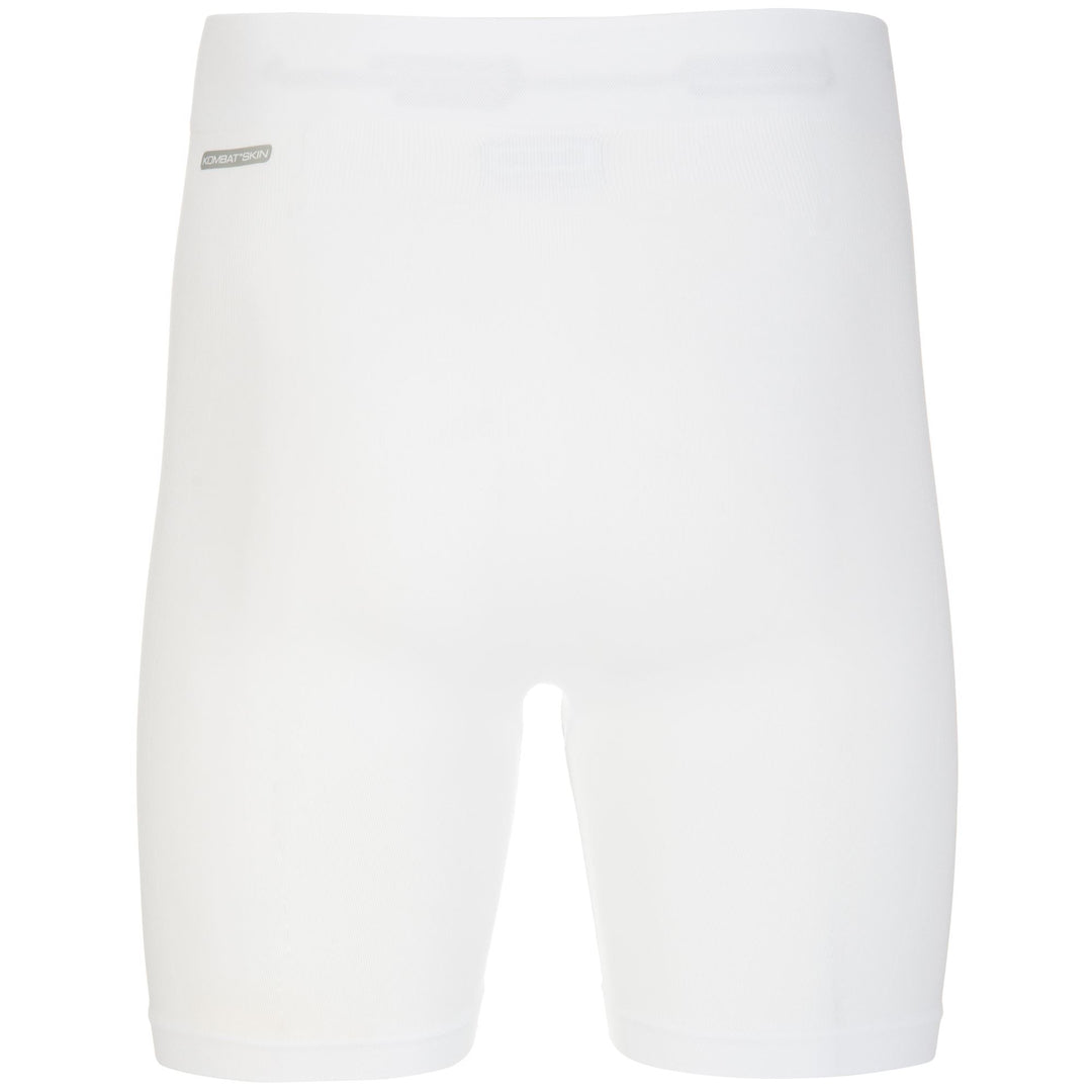 Calzoncillos deportivos unisex blancos de cintura media con tecnología Skin Fit. main