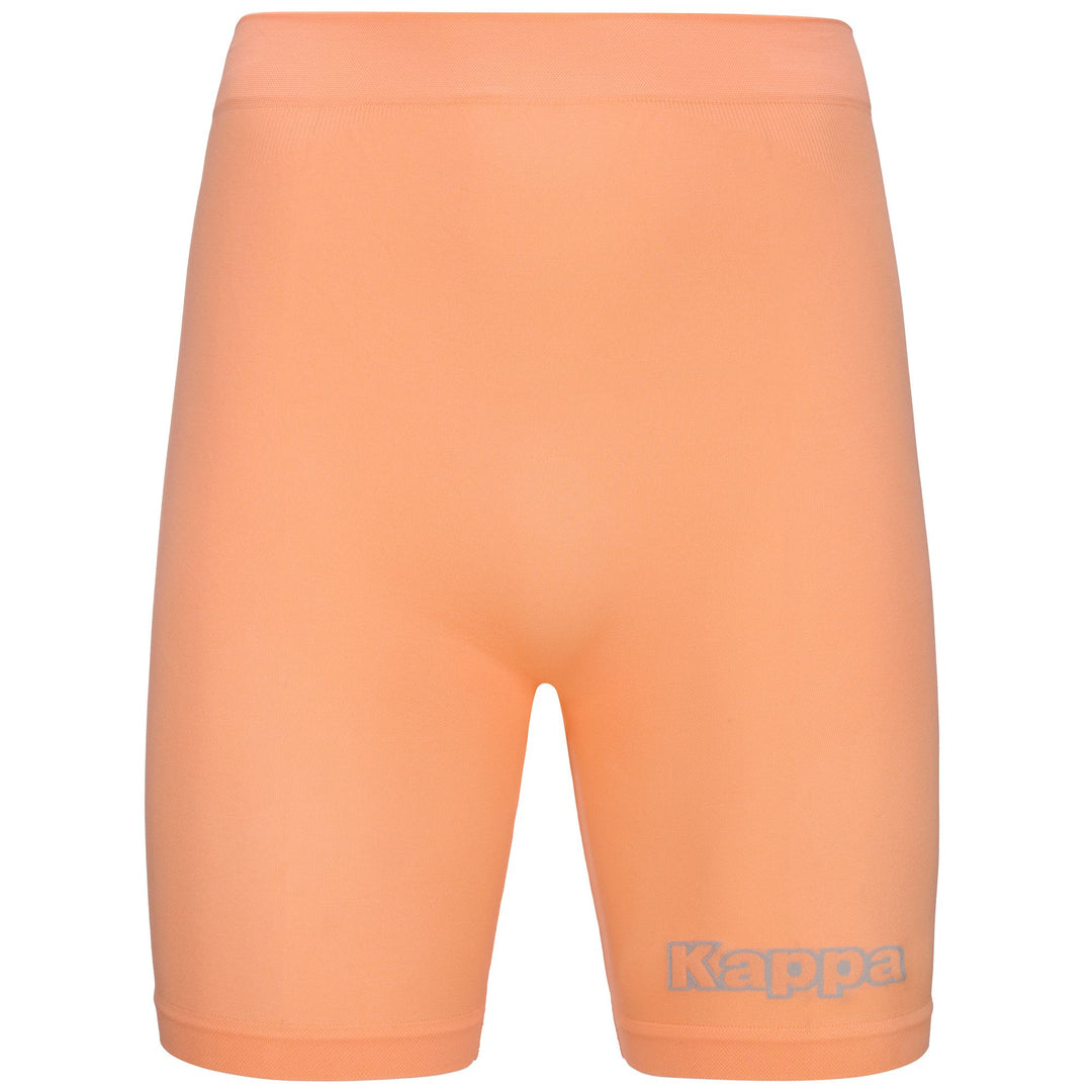 Sous-vêtements mi-longs unisexes orange fonctionnels et ajustés 01