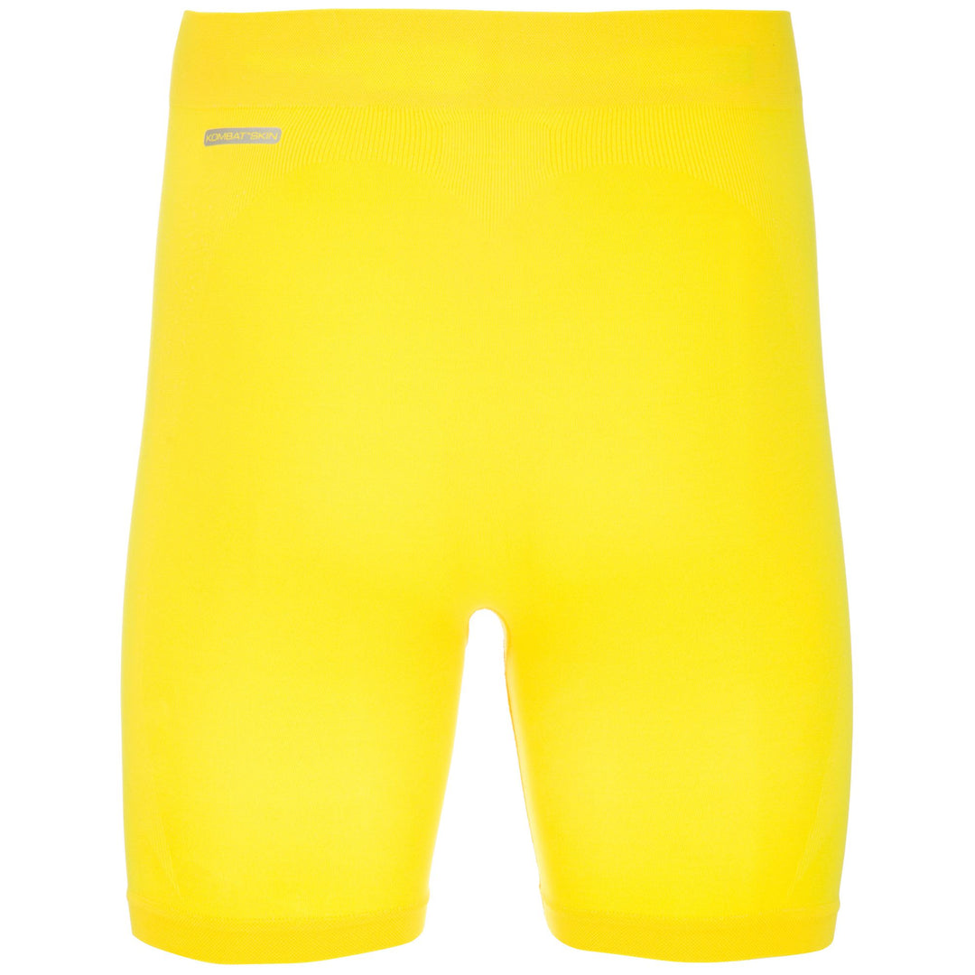 Culotte unisexe jaune, coupe seconde peau, élastique, mi-longue, avec protection Hydro-Way main