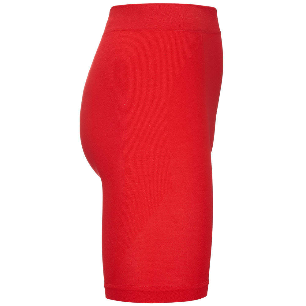 Red unisex mid-length sports underwear with seamless technology 02