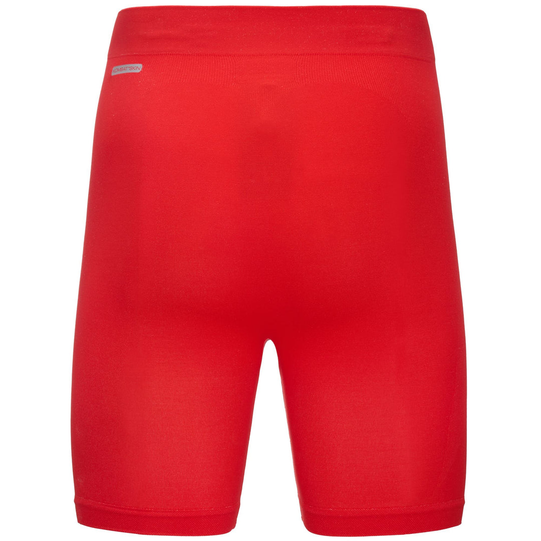 Red unisex mid-length sports underwear with seamless technology main