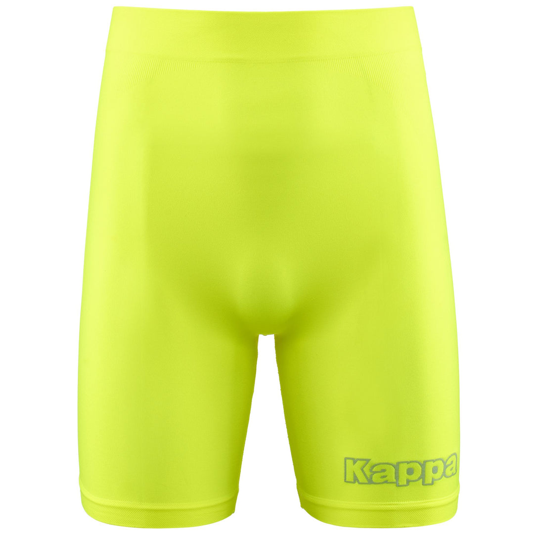Pantalones cortos de fútbol unisex amarillo brillante con protección Hydro-Way 01