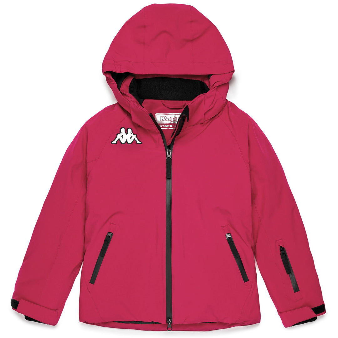 Fuchsia Violet Kids Waterproof Ski Jacket with Padding 01