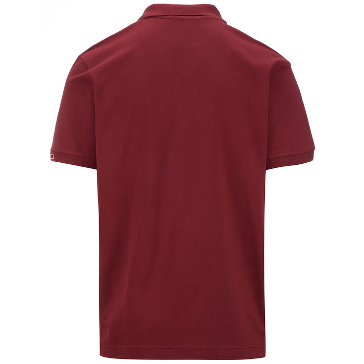 Polo Shirts Man LOGO  MALTAXITA MSS Polo RED GRANATA Dressed Side (jpg Rgb)		