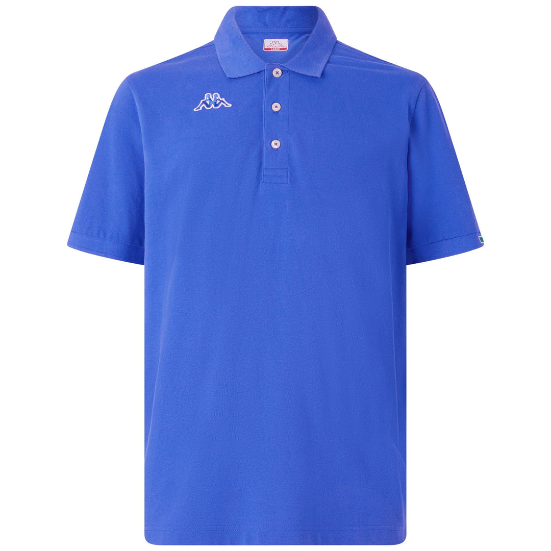 Polo deportivo de algodón azul real para hombre 01