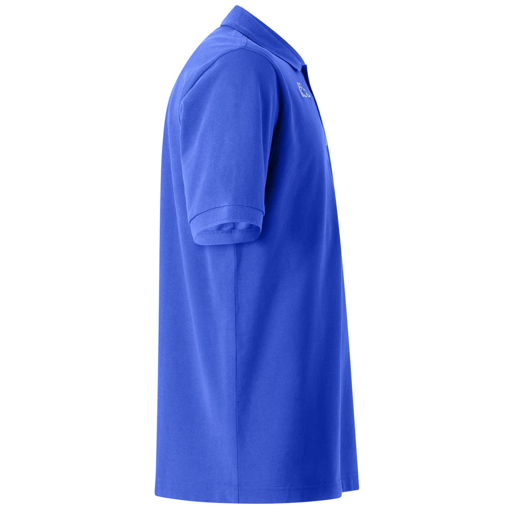 Polo deportivo de algodón azul real para hombre 02