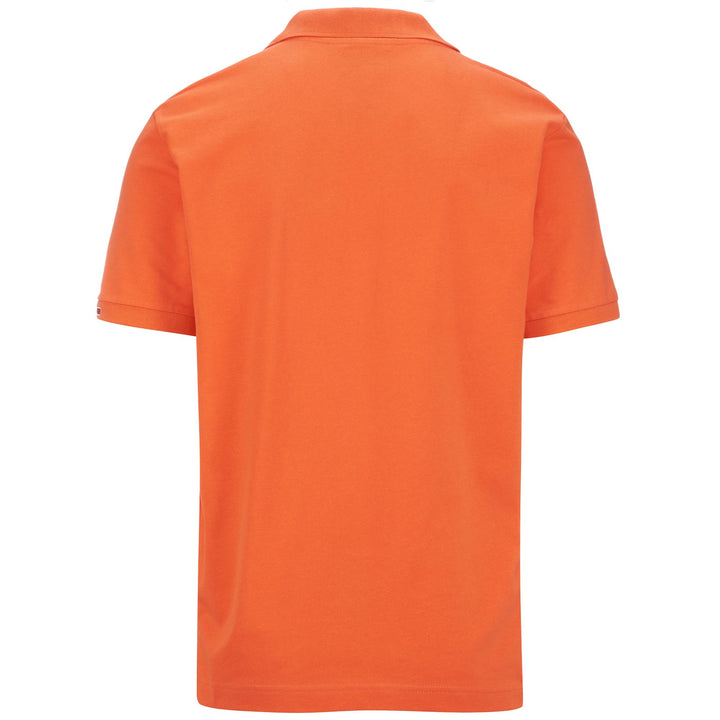Polo Shirts Man LOGO  MALTAXITA MSS Polo ORANGE STRONG Dressed Side (jpg Rgb)		