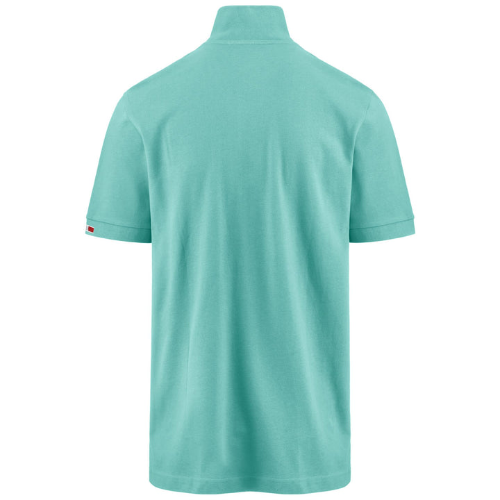 Polo Shirts Man LOGO  MALTAXITA MSS Polo GREEN LAGOON Dressed Side (jpg Rgb)		