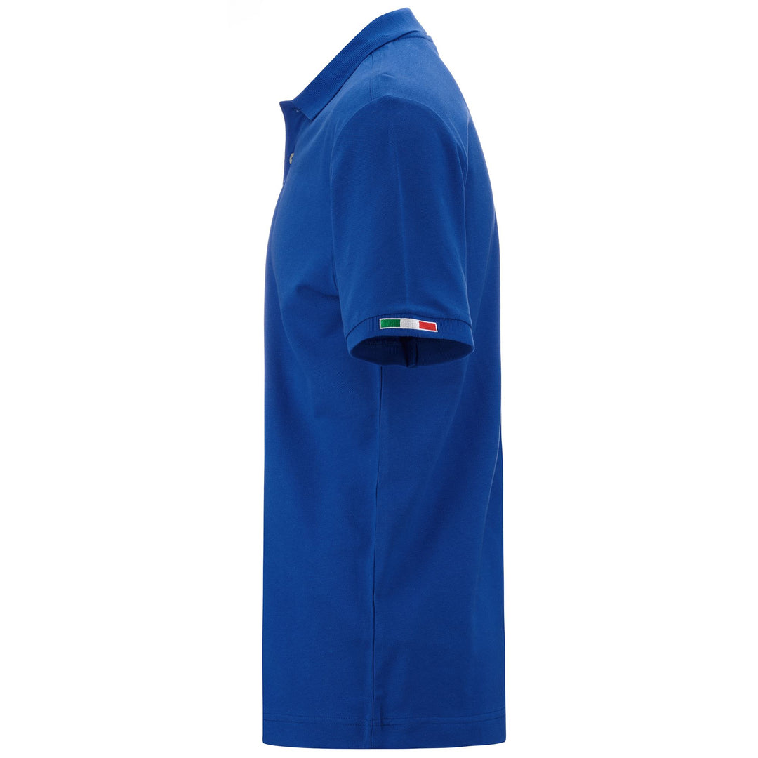 Polo Shirts Man LOGO  MALTAXITA MSS Polo BLUE SAPPHIRE Dressed Front (jpg Rgb)	