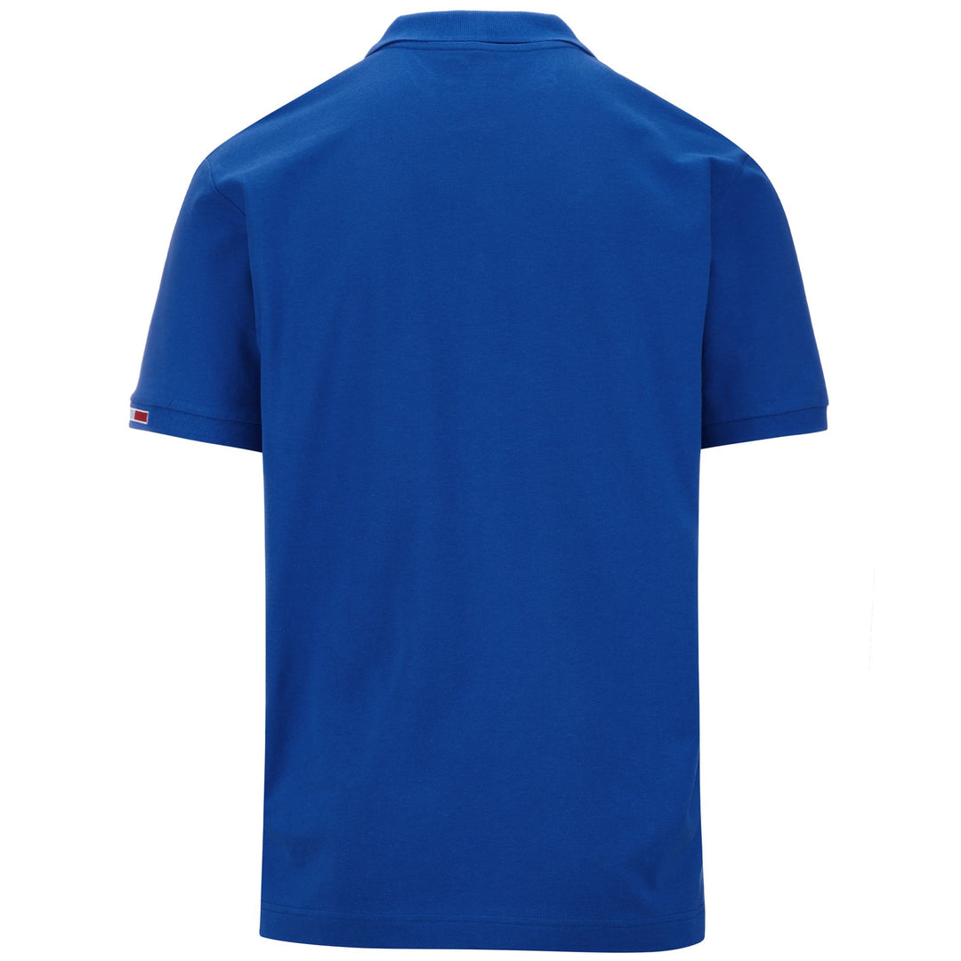 Polo Shirts Man LOGO  MALTAXITA MSS Polo BLUE SAPPHIRE Dressed Side (jpg Rgb)		