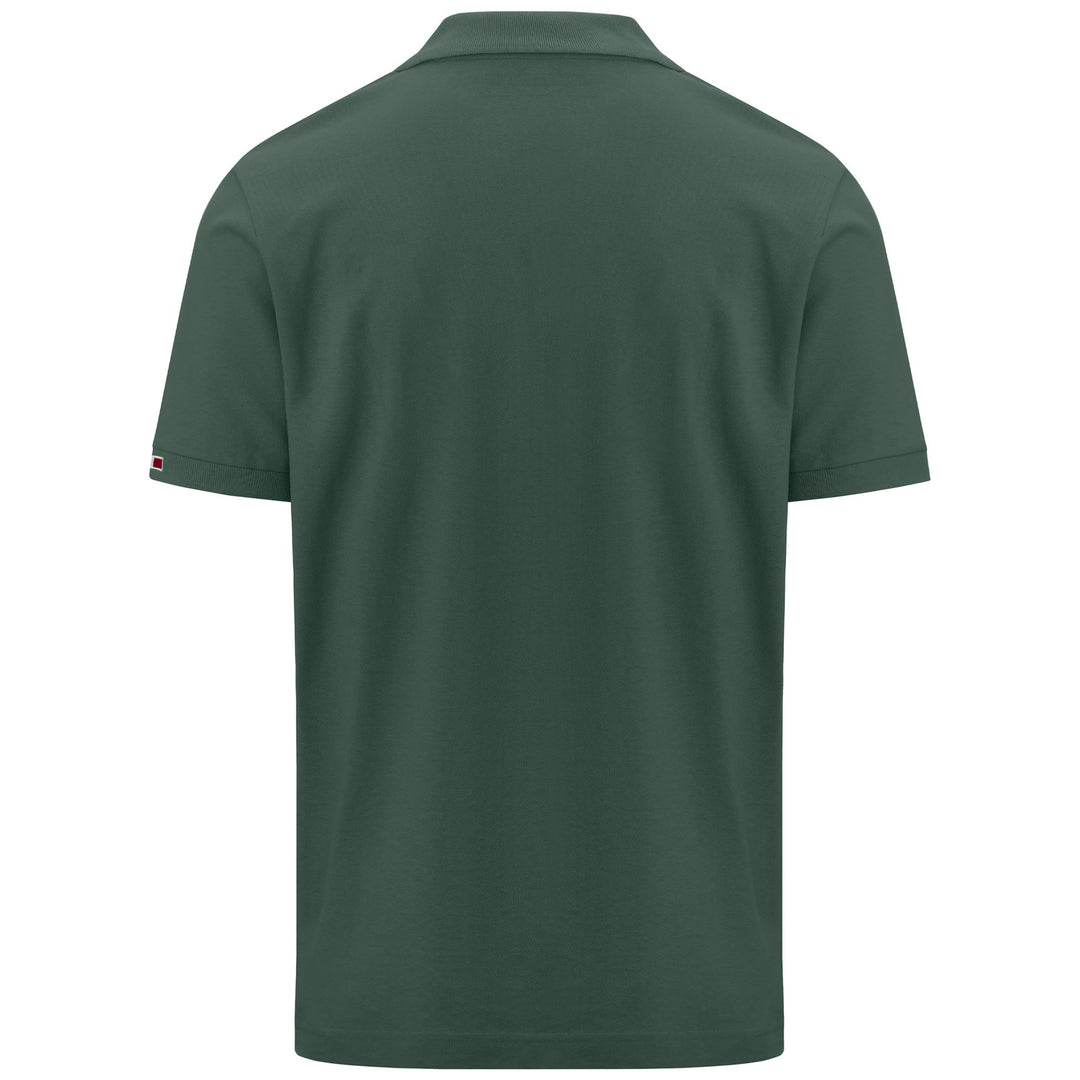 Polo Shirts Man LOGO  MALTAXITA MSS Polo GREEN PINE Dressed Side (jpg Rgb)		