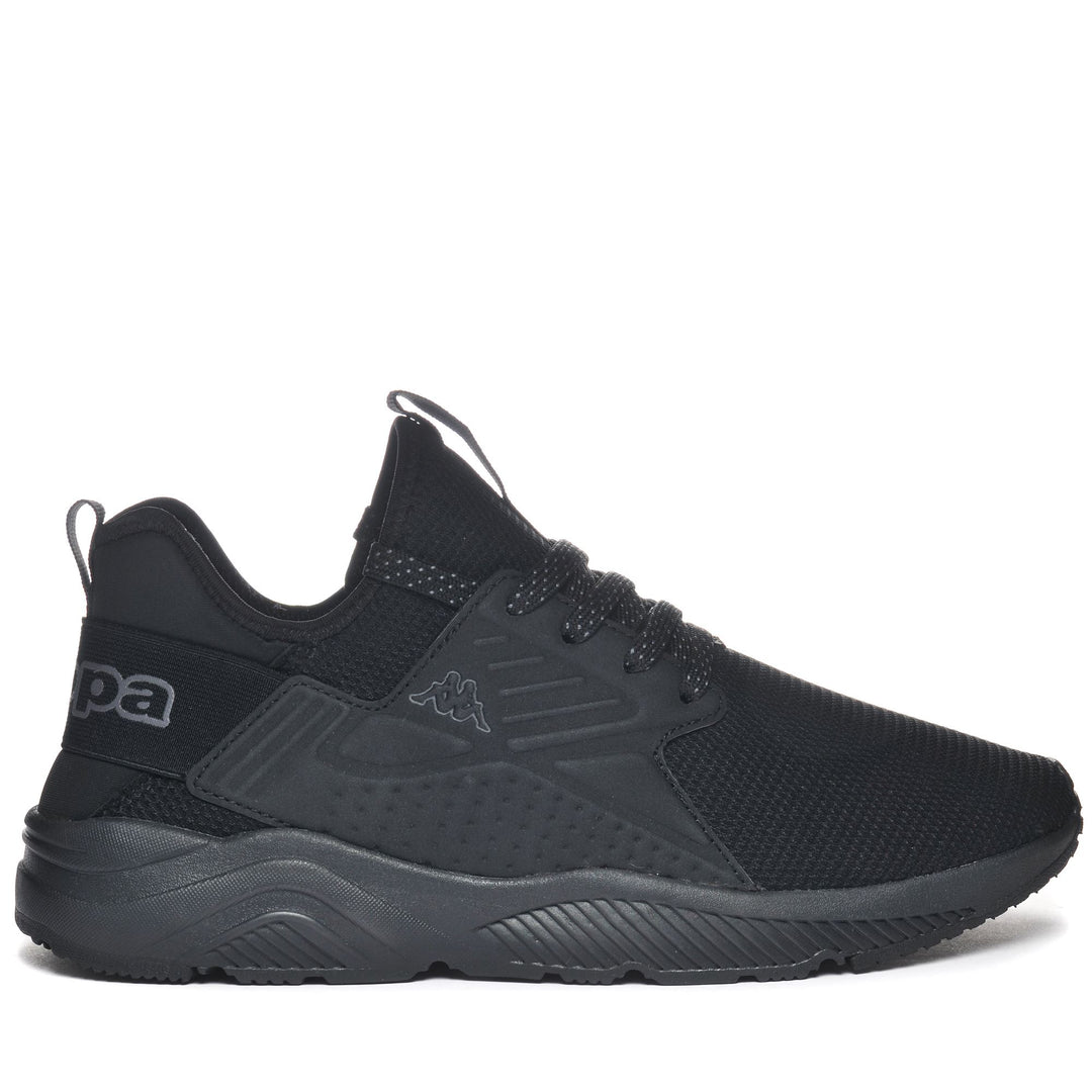 Black Grey Unisex Low Cut Walking Sneakers main