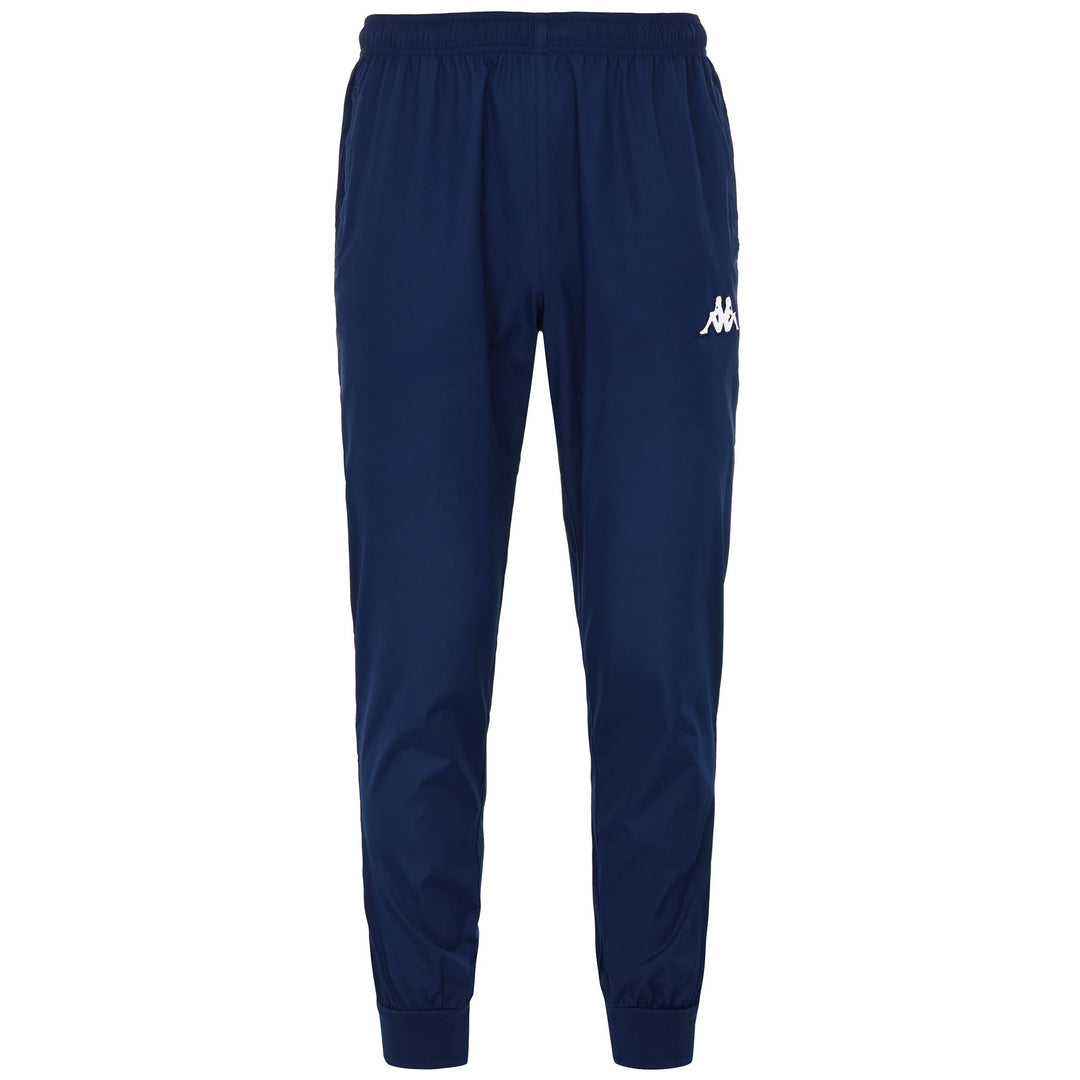 Pantalon de sport bleu pour homme, coupe classique, avec poches zippées 01