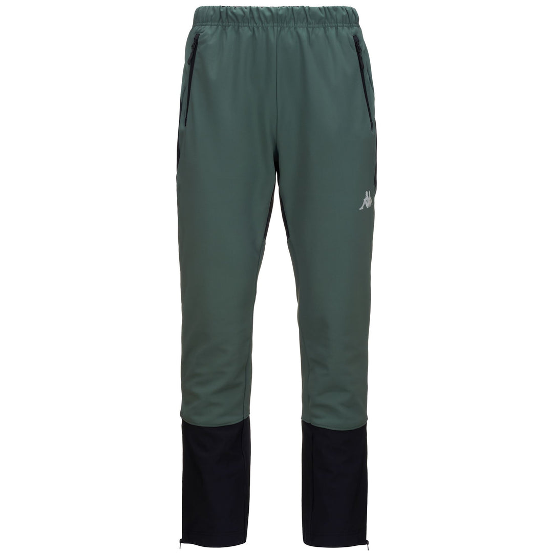 Green Men's Slim Fit Ski Trousers with Windproof Inserts 01