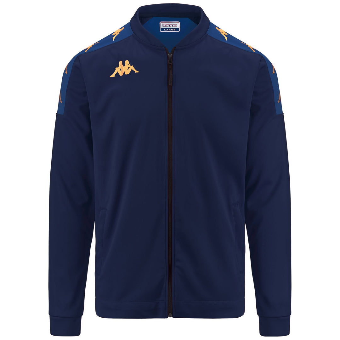 Cobalt Blue Men's Football Fleece Jacket. 01