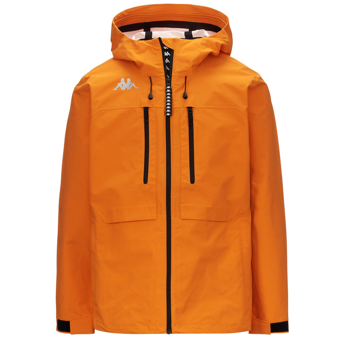 Black Orange Men's Waterproof Outdoor Short Jacket 01