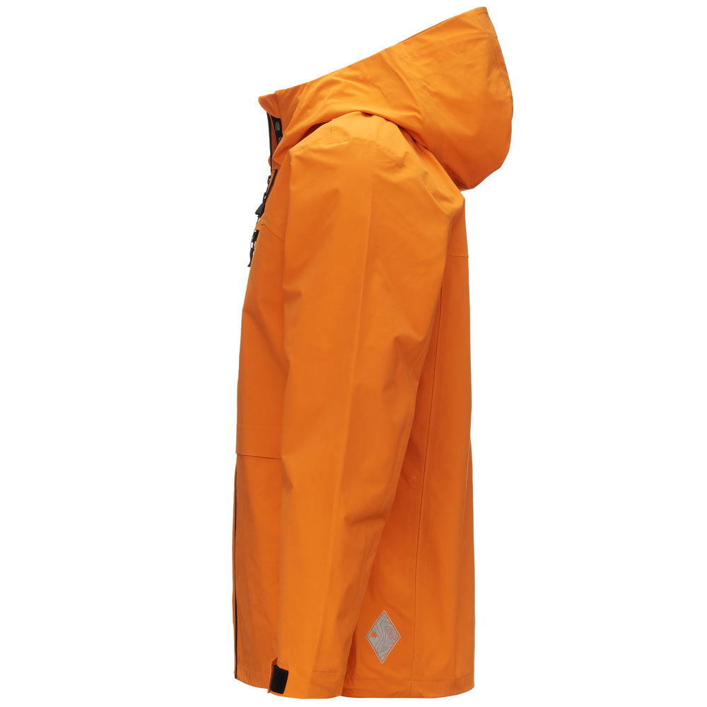 Black Orange Men's Waterproof Outdoor Short Jacket 02