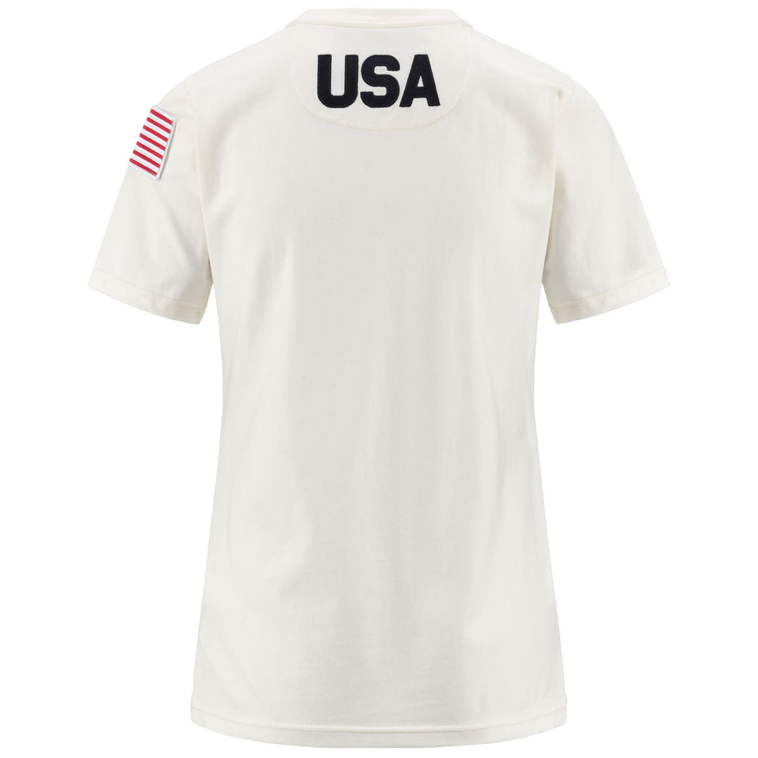 White Women's Slim Fit Ski T-Shirt in Jersey Fabric main