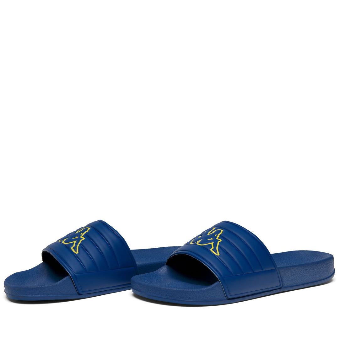 LOGO  NOLES - Flip-Flops - Stripe - Unisex - Blue Cold-YELLOW BLAZING main