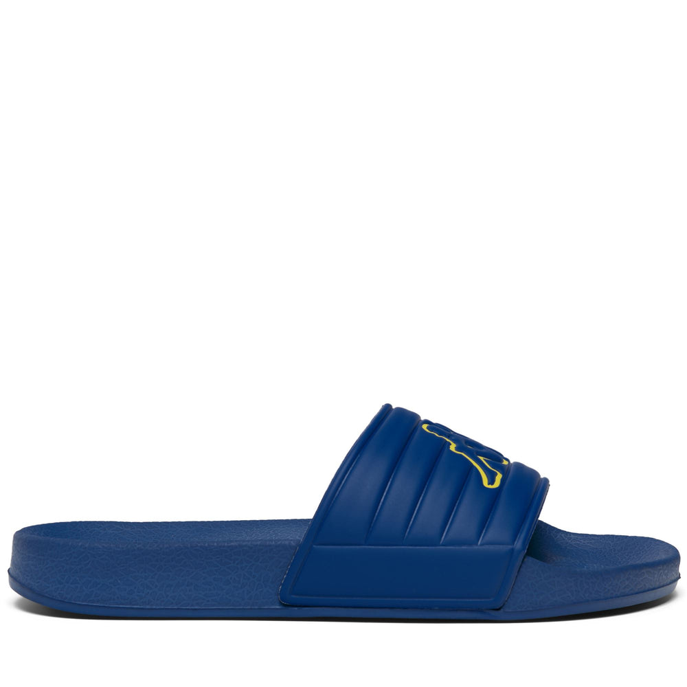 LOGO  NOLES - Chanclas - Stripe - Unisex - Blue Cold-YELLOW BLAZING 02