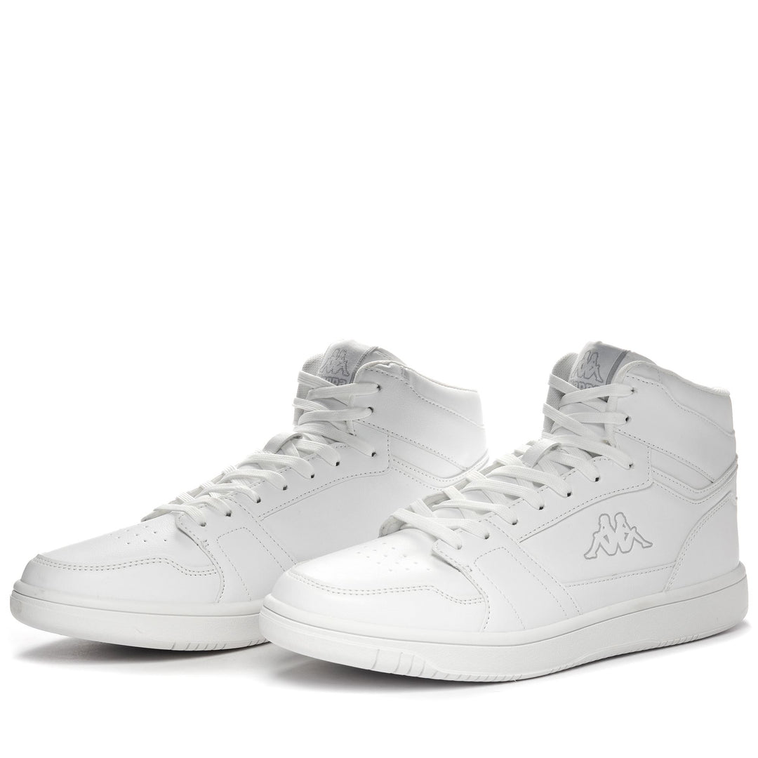 Sneakers Unisex LOGO BASIL MD Mid Cut WHITE Detail (jpg Rgb)			