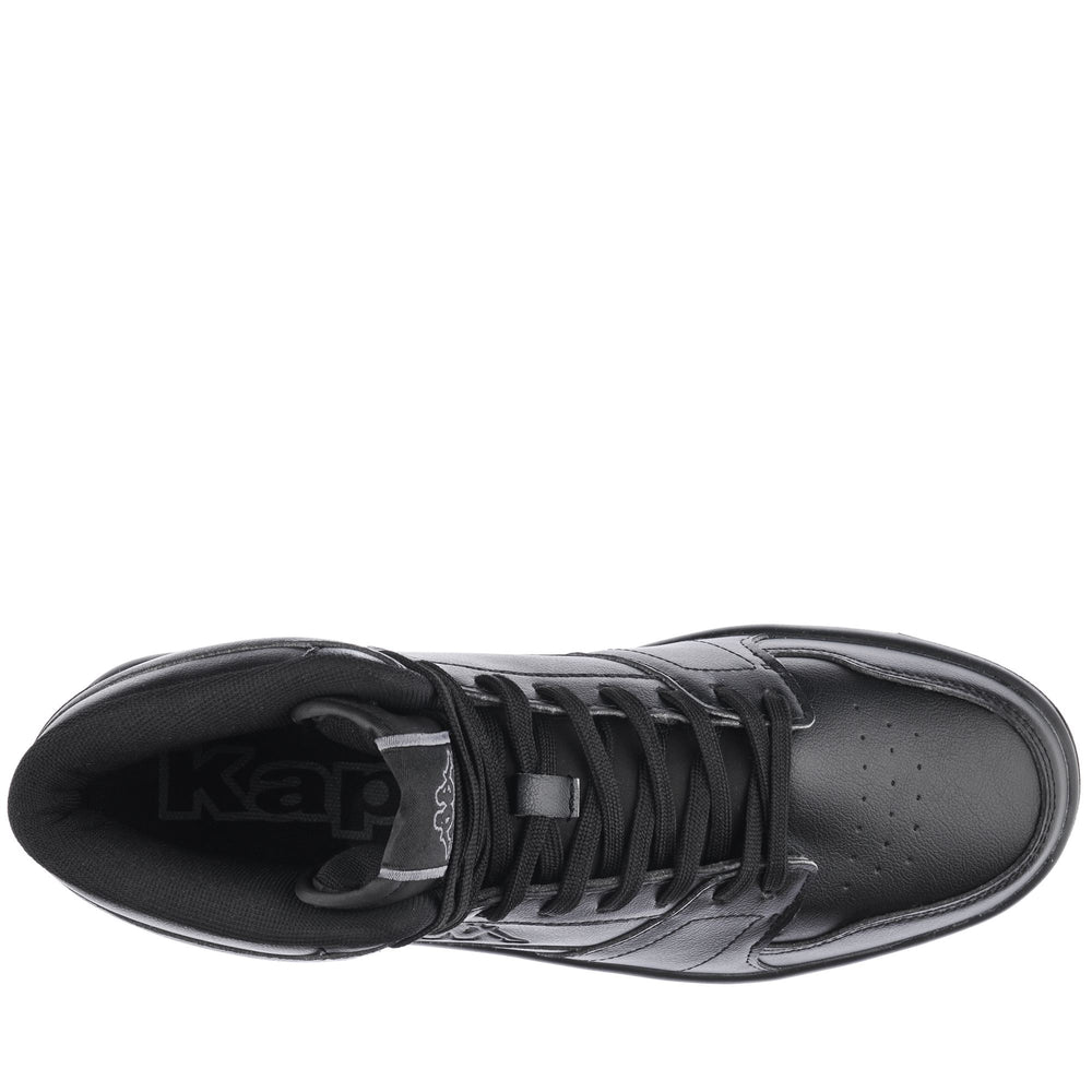 Sneakers Unisex Nero Mid Cut per Camminare con Tomaia Sintetica 02