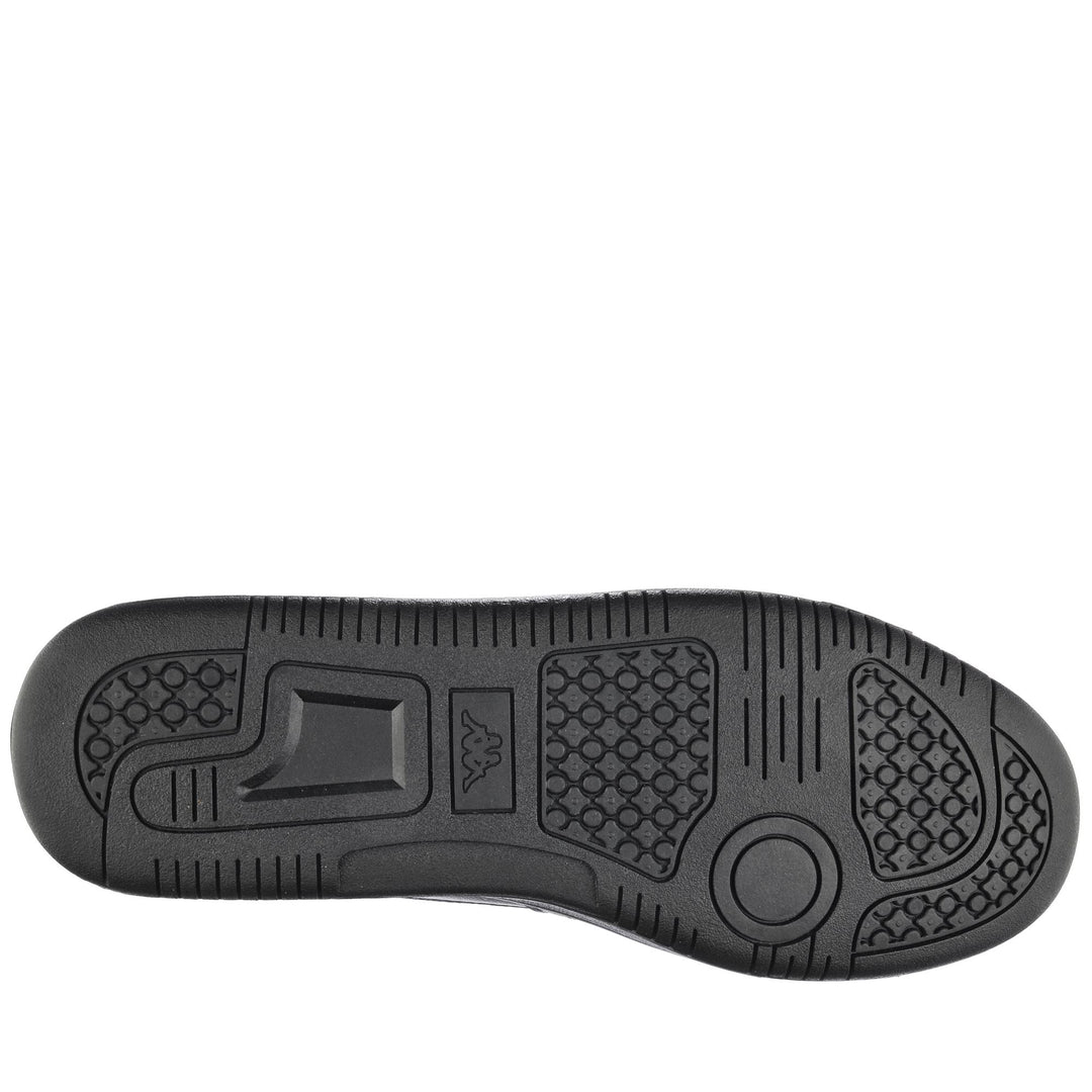 Sneakers Unisex LOGO BASIL MD Mid Cut BLACK Dressed Front (jpg Rgb)	