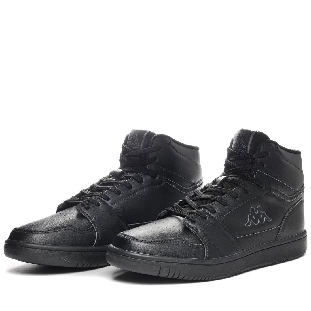 Sneakers Unisex Nero Mid Cut per Camminare con Tomaia Sintetica 01