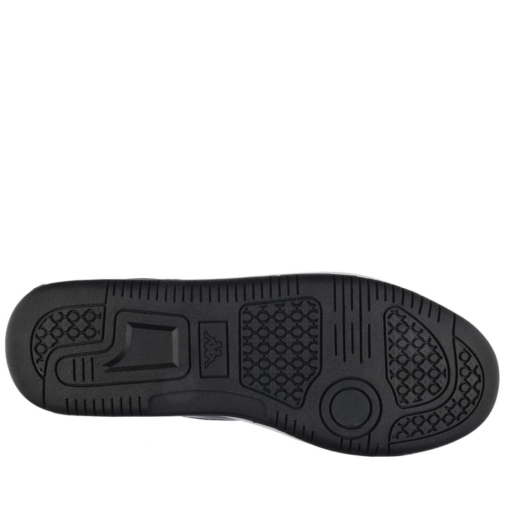 Sneakers Unisex LOGO BASIL MD Mid Cut WHITE-BLACK Dressed Front (jpg Rgb)	