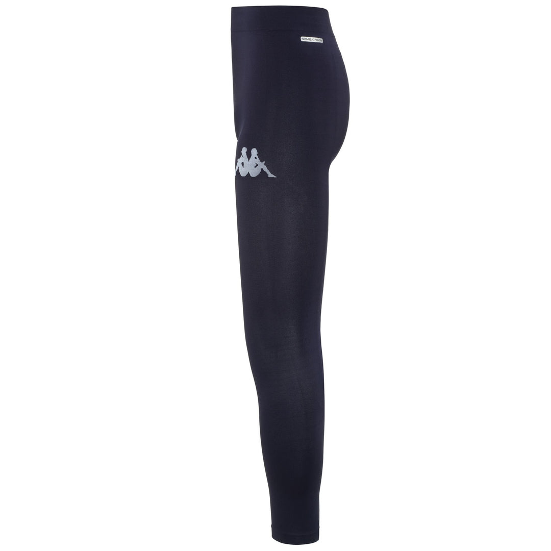 Culotte longue unisexe bleue moulante avec protection Hydro-Way main