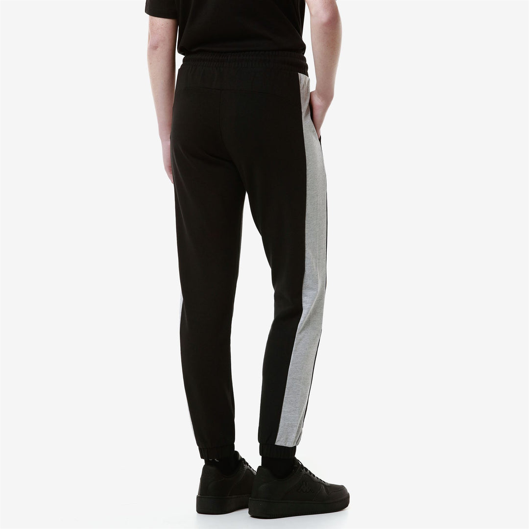 Pants Woman LOGO FESIA Sport Trousers BLACK - GREY MD MEL Detail Double				