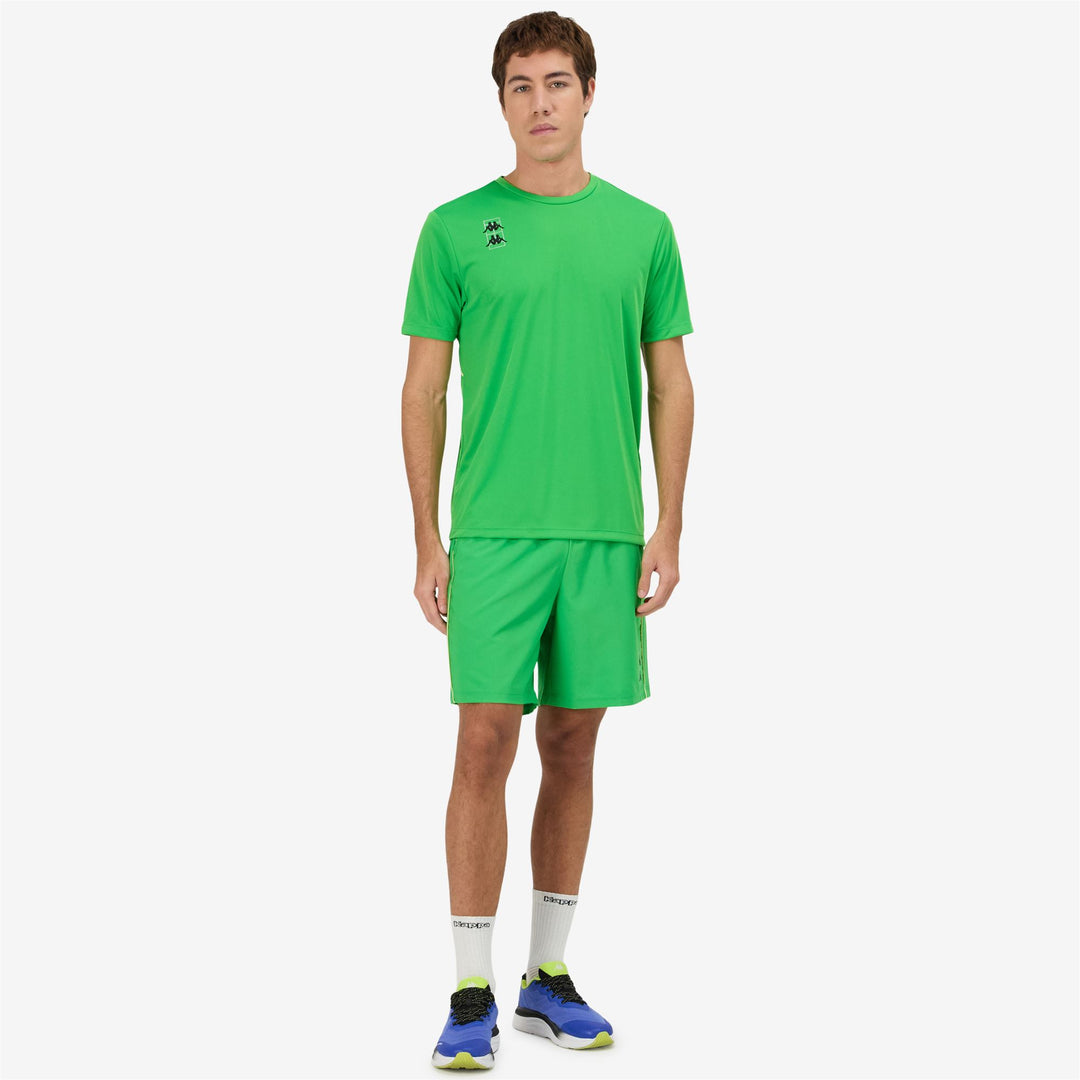 Fluo Green Men's Padel Active Jersey Shirt 01