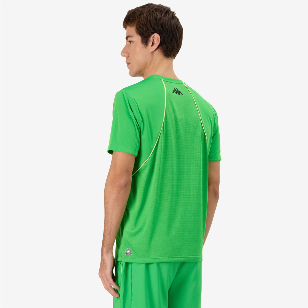 Maglietta Attiva Padel Uomo Verde Fluo main