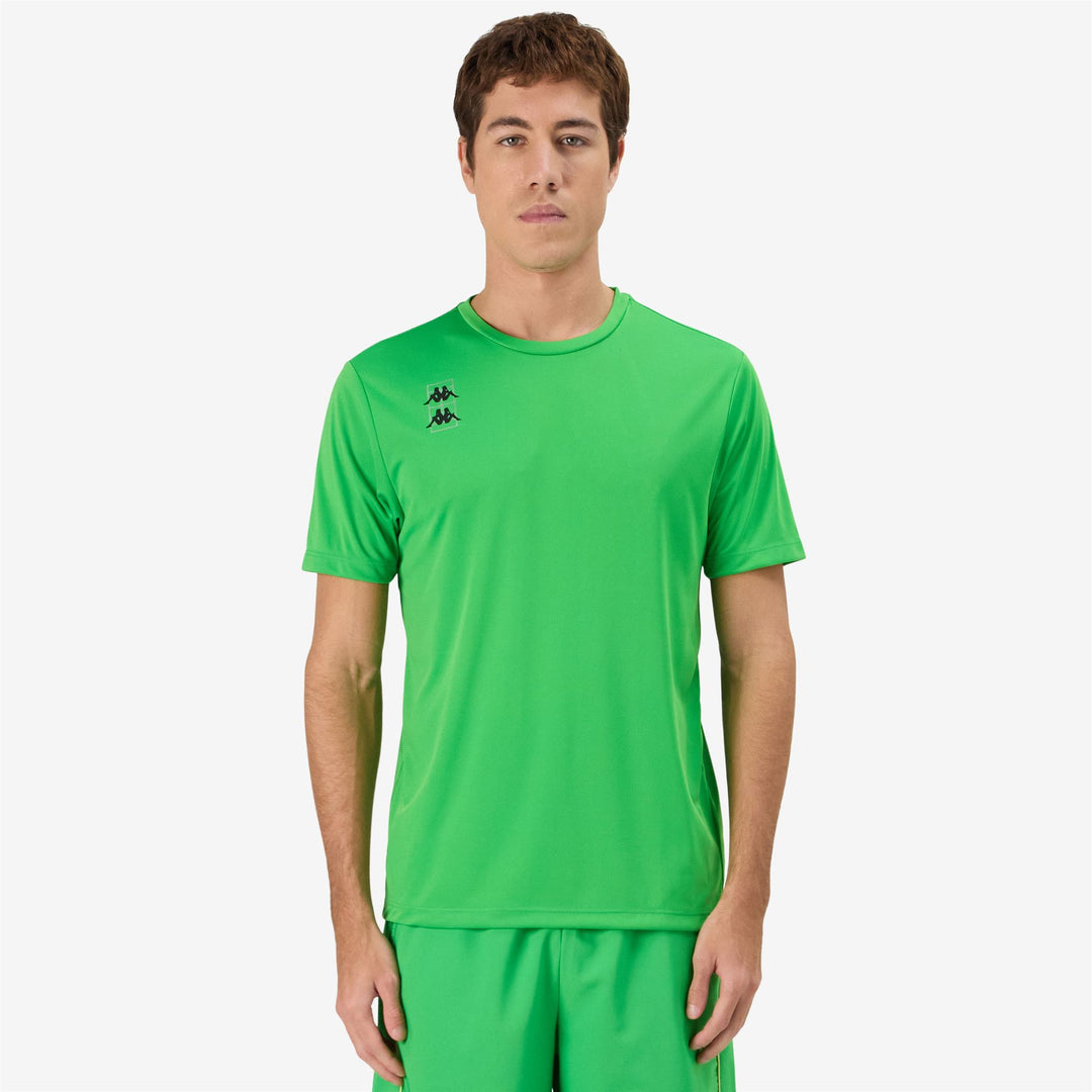 Maglietta Attiva Padel Uomo Verde Fluo main