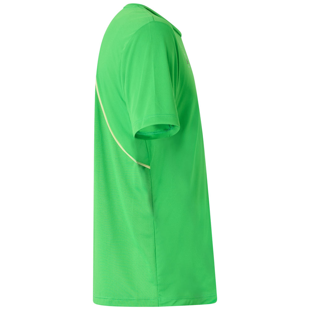 Camiseta de pádel Active para hombre color verde flúor 02
