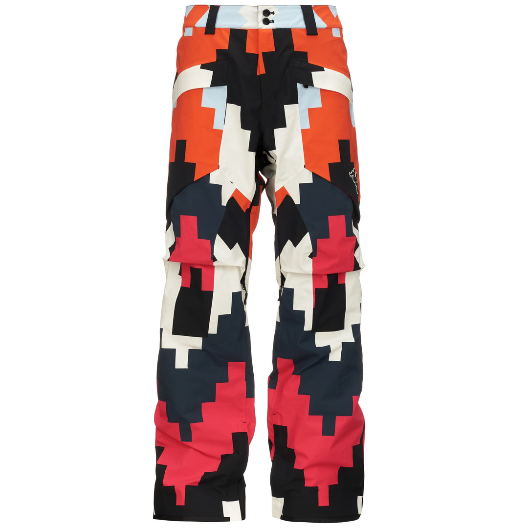 Black Men's Waterproof Ski Pants with Stretch Fabric and Ventilation 01