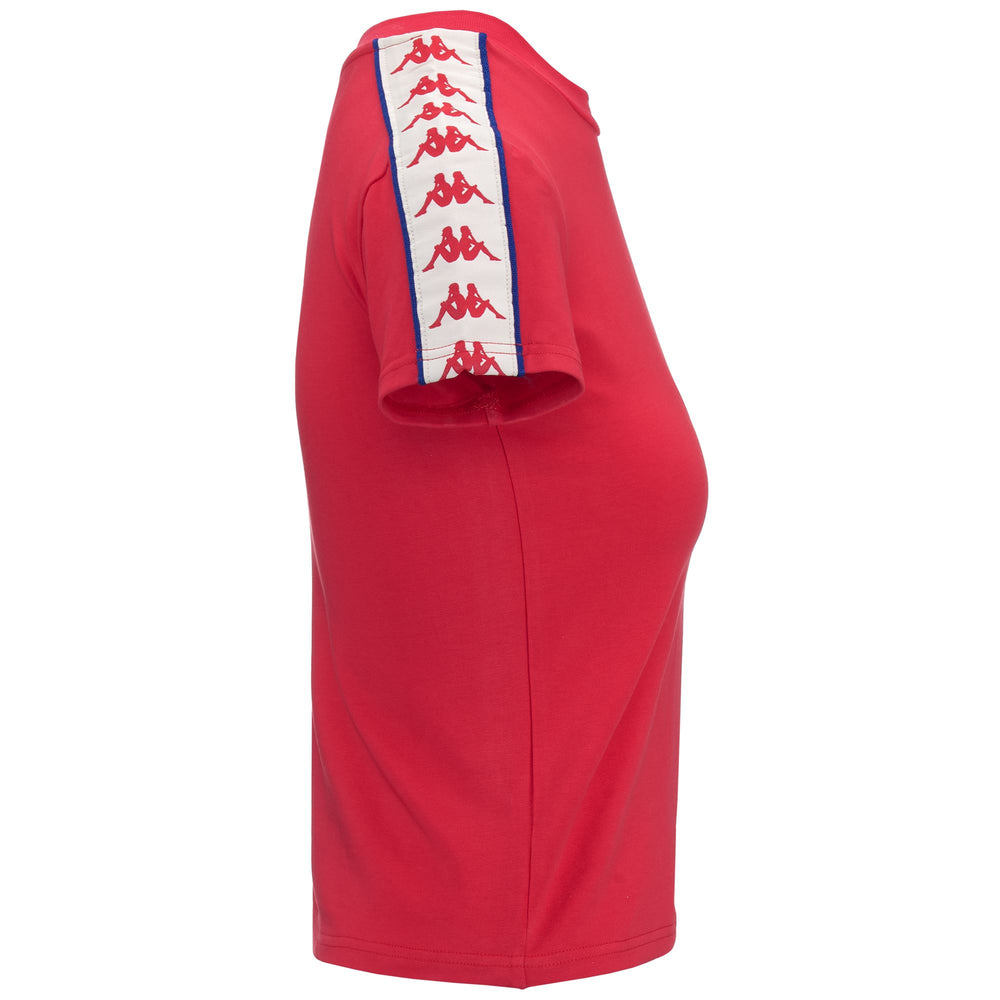 T-ShirtsTop Woman 222 BANDA LUISE T-Shirt RED-WHITE ANTIQUE-BLUE ROYAL Dressed Front (jpg Rgb)	