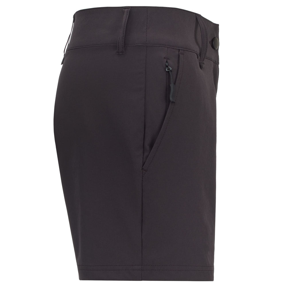 Shorts Woman 3CENTO 314 Sport  Shorts BROWN EBONY-BLACK Dressed Front (jpg Rgb)	