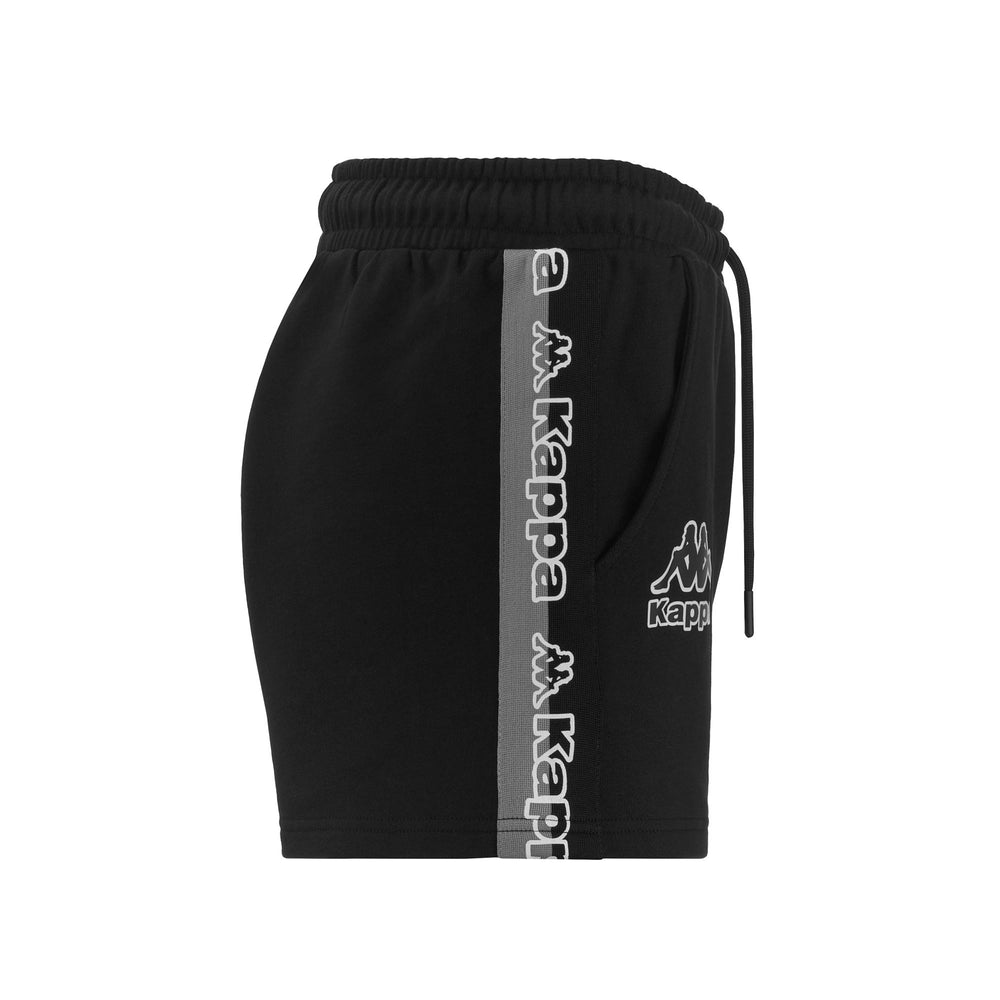 Shorts Woman LOGO FALTRA Sport  Shorts BLACK Dressed Front (jpg Rgb)	