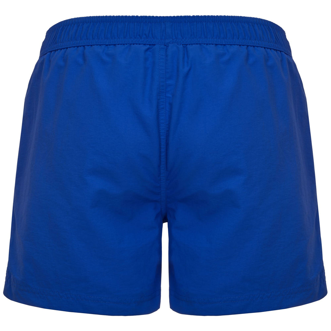 Short de bain bleu pour homme, coupe classique, en nylon. main