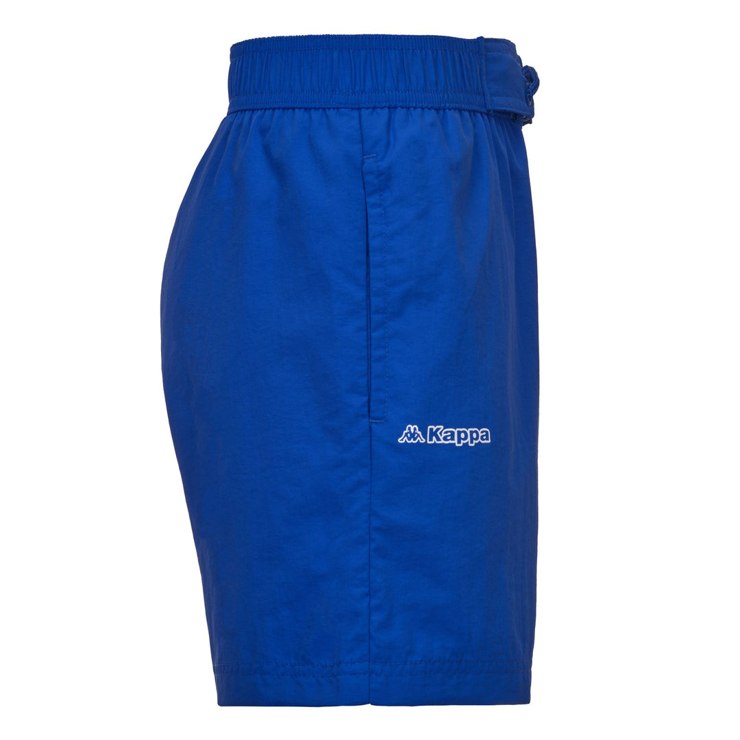 Short de bain bleu pour homme, coupe classique, en nylon. main