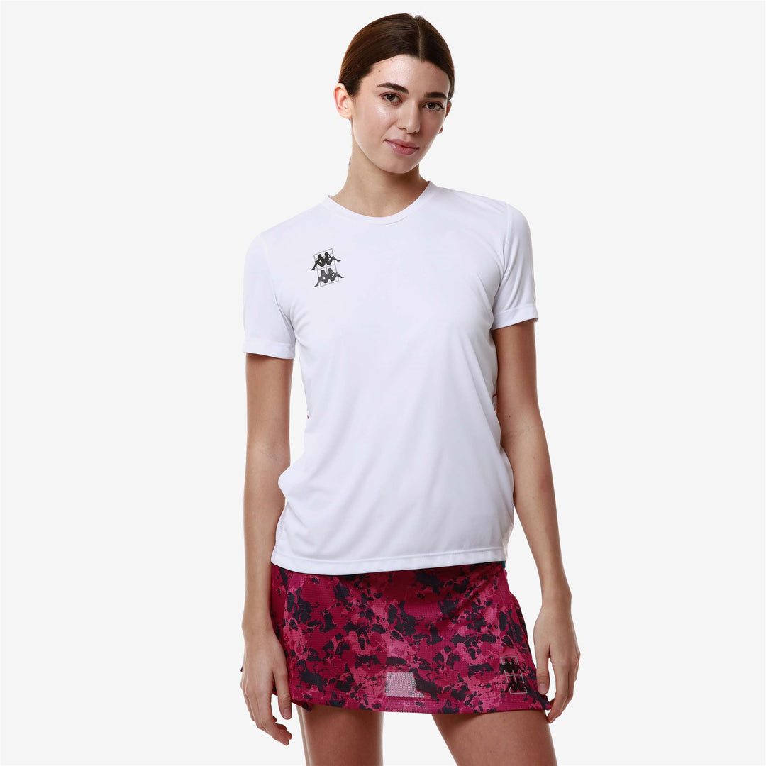 Active Jerseys Woman KOMBAT PADEL FITASI Shirt WHITE Detail (jpg Rgb)			