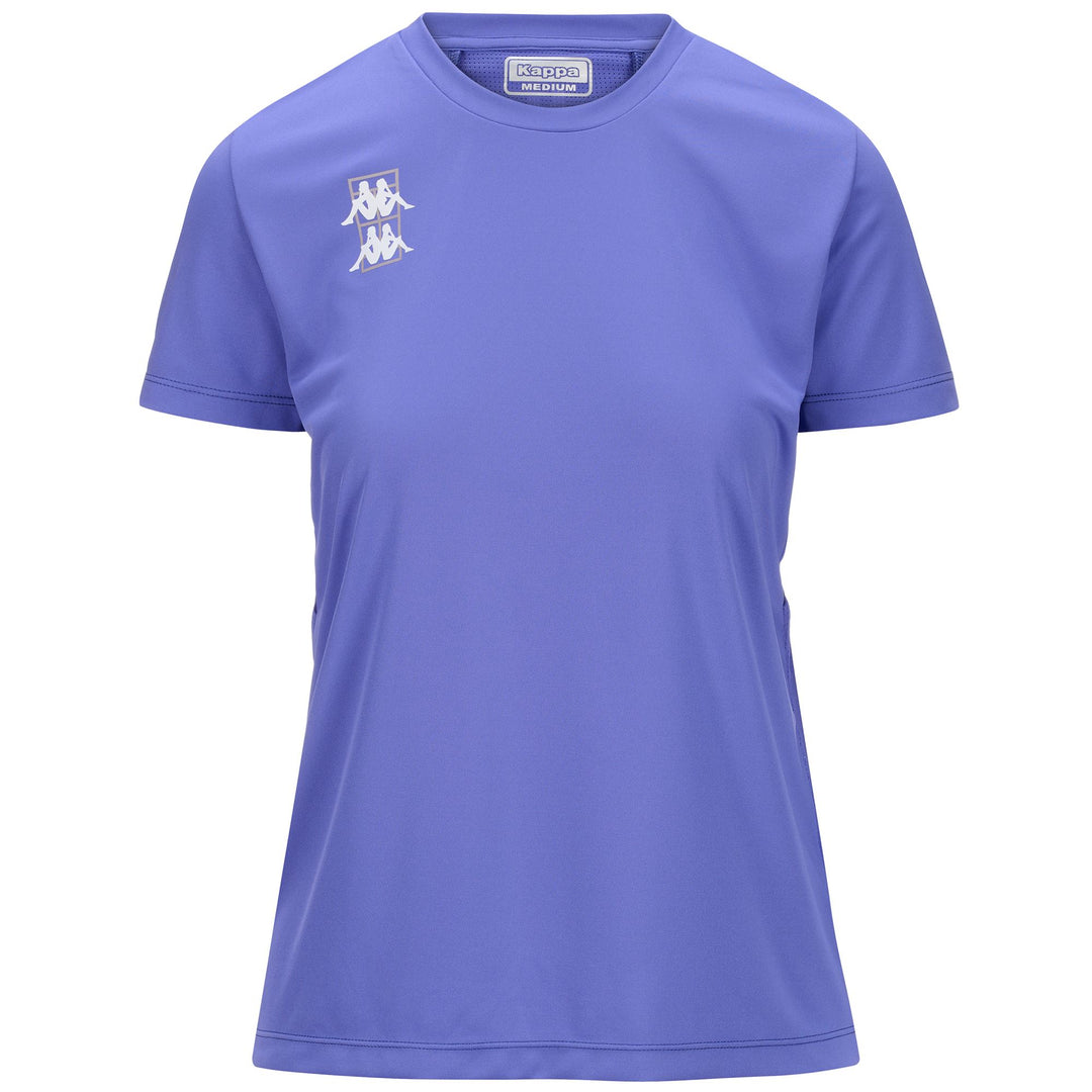Blue violet Women's Padel Active Jersey Shirt with Stretch Fabric 01