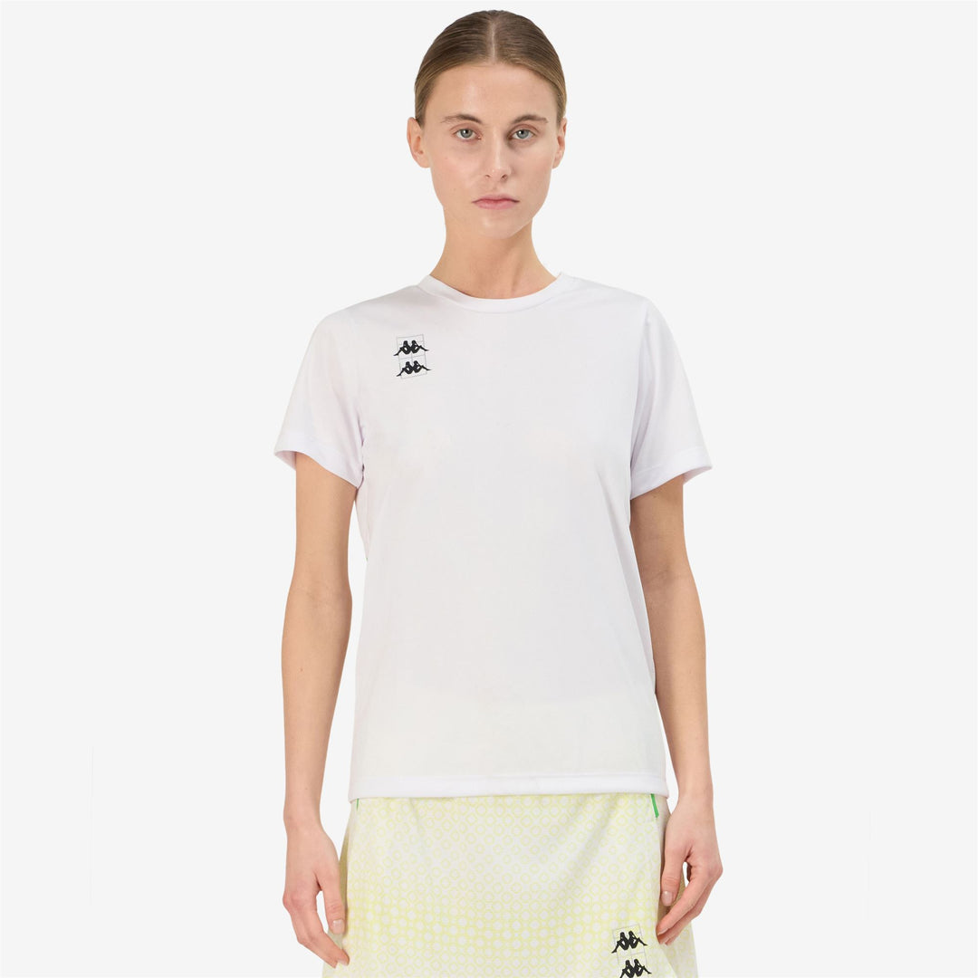 Fluo green Women's Padel Active Jersey Shirt with Mesh Insert main