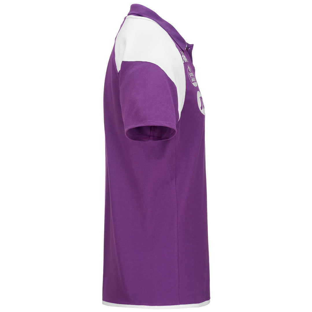 Violet Men's Real Valladolid Football Polo Shirt in Piqué Fabric main