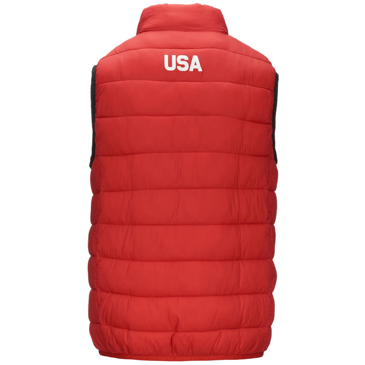 Jackets Unisex 6CENTO 661 USA US Vest RED RACING Dressed Side (jpg Rgb)		