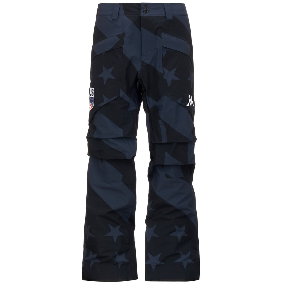 Pantalon de snowboard bleu unisexe coupe classique avec protection imperméable 02