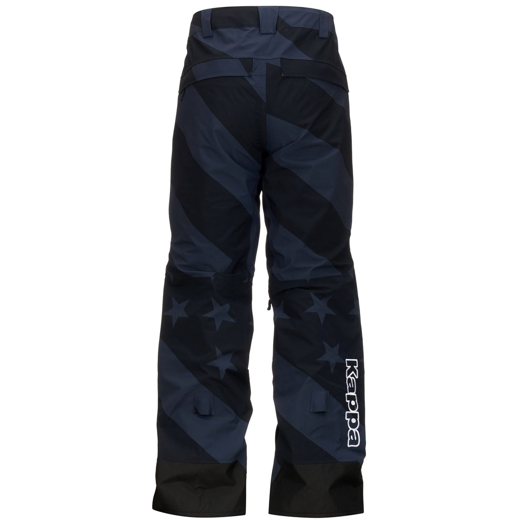 Pantalon de snowboard bleu unisexe coupe classique avec protection imperméable main